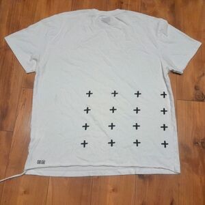 Ksubi White Tee with Black Crosses